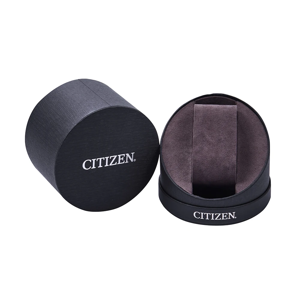 OEM Custom Logo Wholesale Luxury Round Rigid Cardboard Paper Packaging Gift Cylinder Watch Box