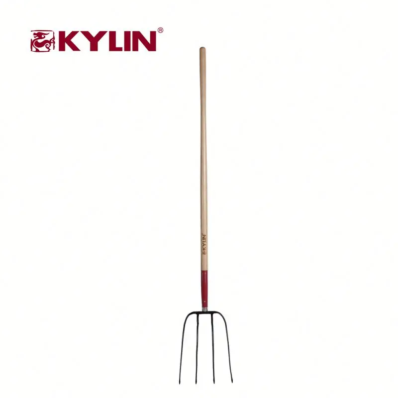 4 Prongs Barley Hay Potato Mounted Manure Steel Forks