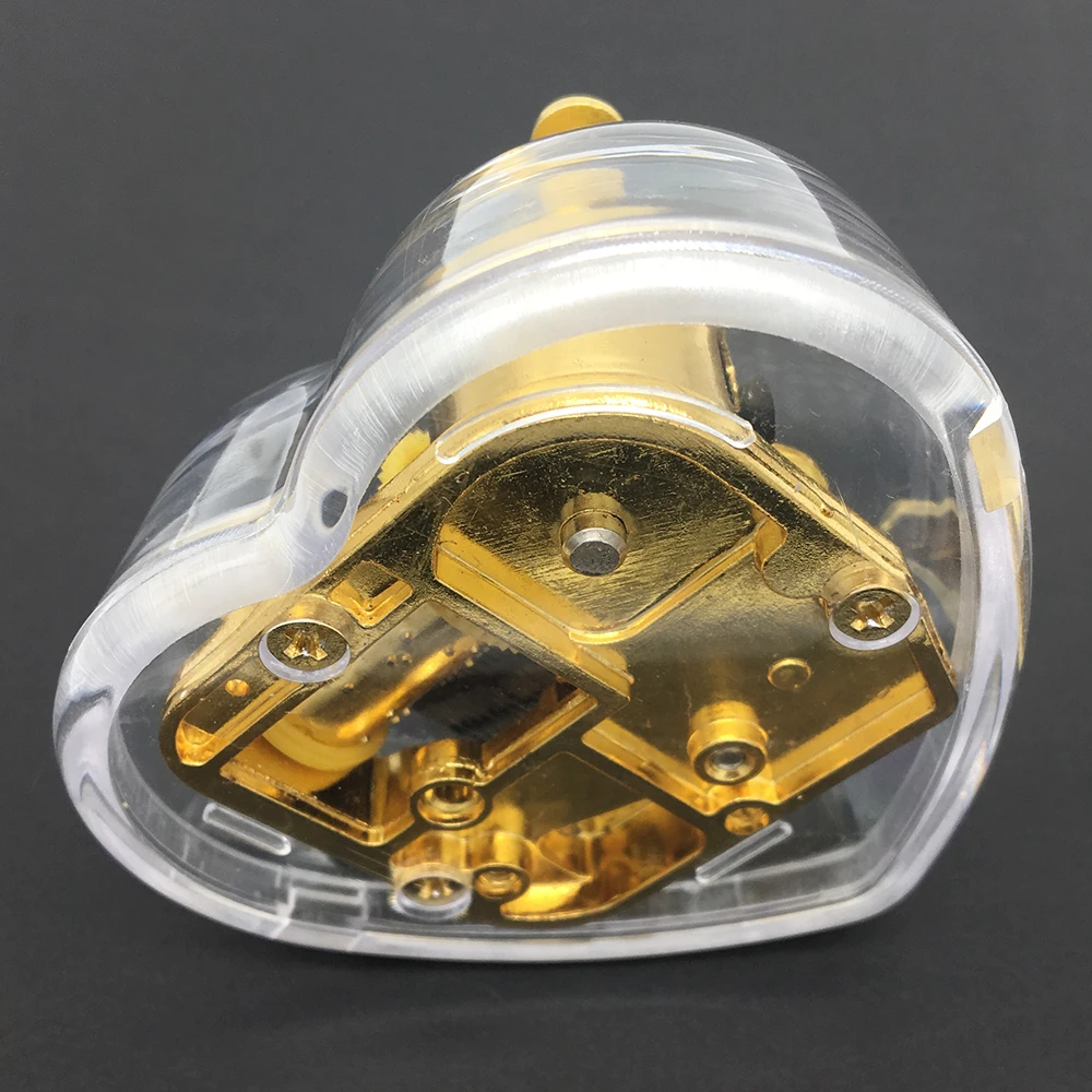 Небольшая музыкальная подарочная коробка в форме сердца, пластиковая Музыкальная шкатулка на заказ, с днем рождения