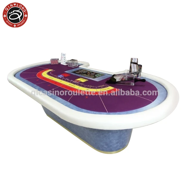 Luxury baccarat table Casino High quality Deluxe Professnional roulette wheels electronic LED Poker Customize