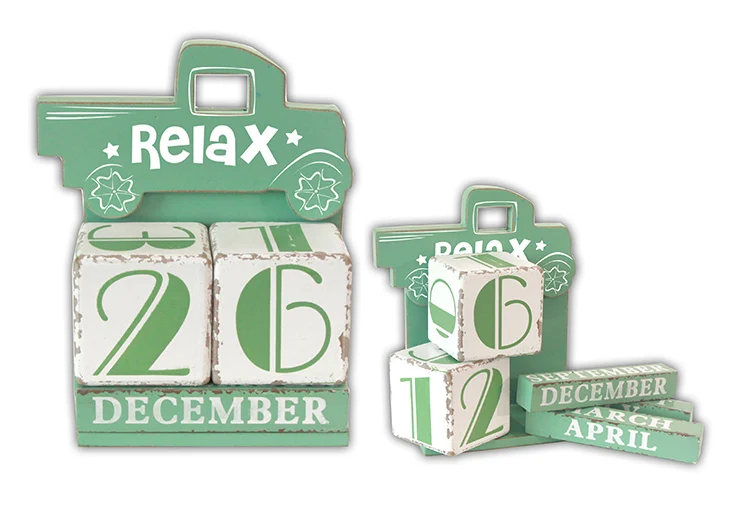 Custom Shape Cartoon Creative Wooden Calendar