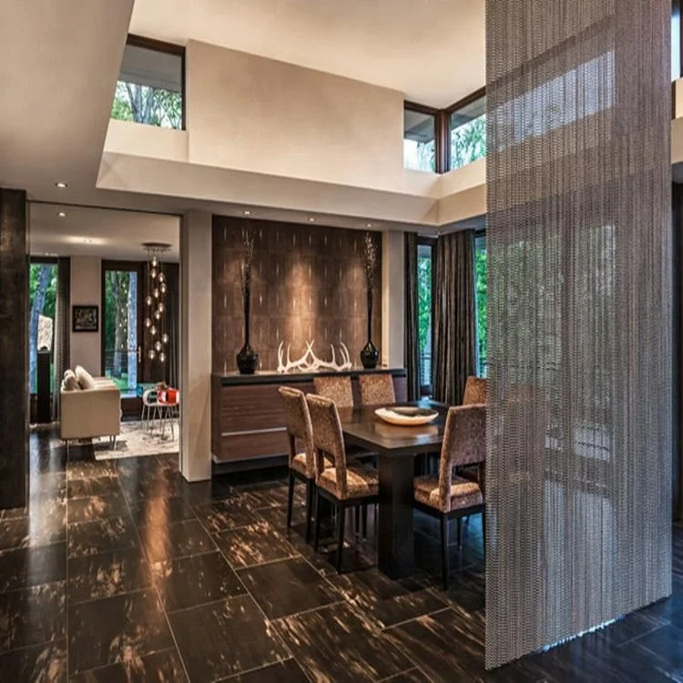 Decorative Hanging Metal Curtain Drapes Beaded Door Window Wall