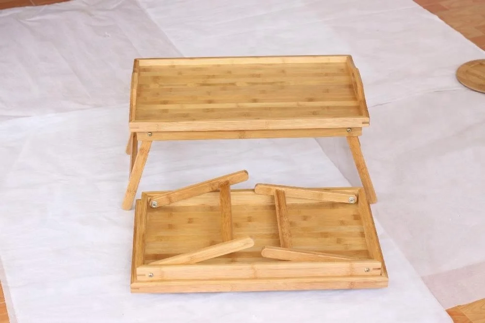 Bamboo Wood Serving Bed Tray