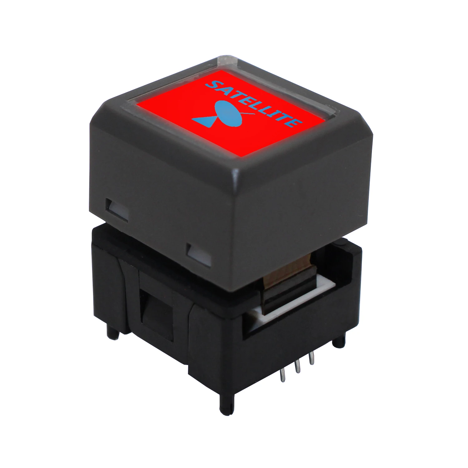 Lakeview цветная (RGB) светодиодная подсветка non-замок 1 полюс ЖК-дисплей экран мгновенный программируемый кнопочный переключатель