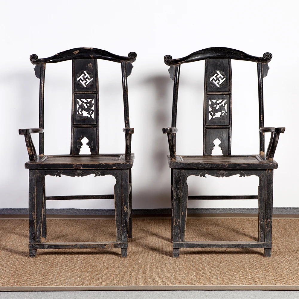 antique classic furniture chinese wooden carved dining chair