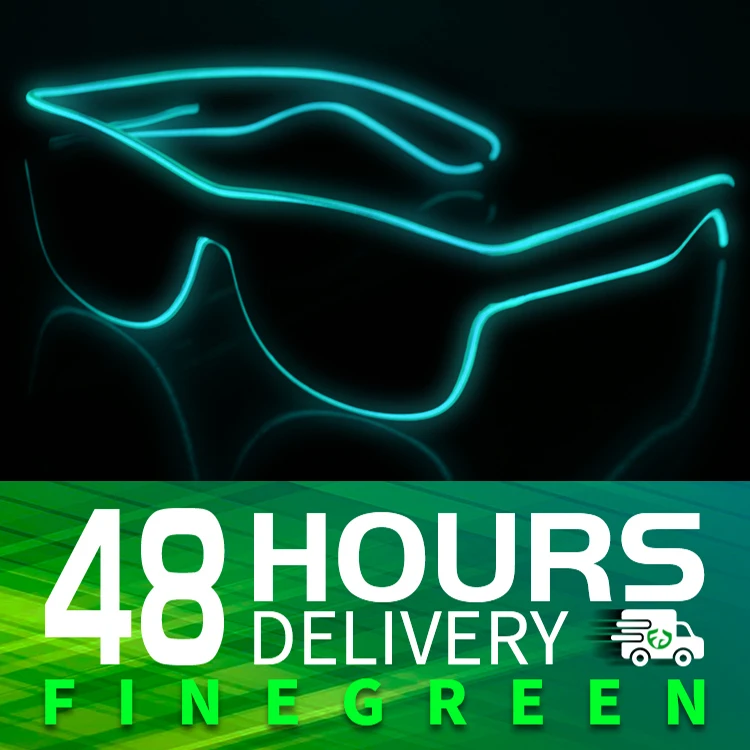 Flashing EL Glasses EL Wire LED Glowing Party Supplies Glow Glasses