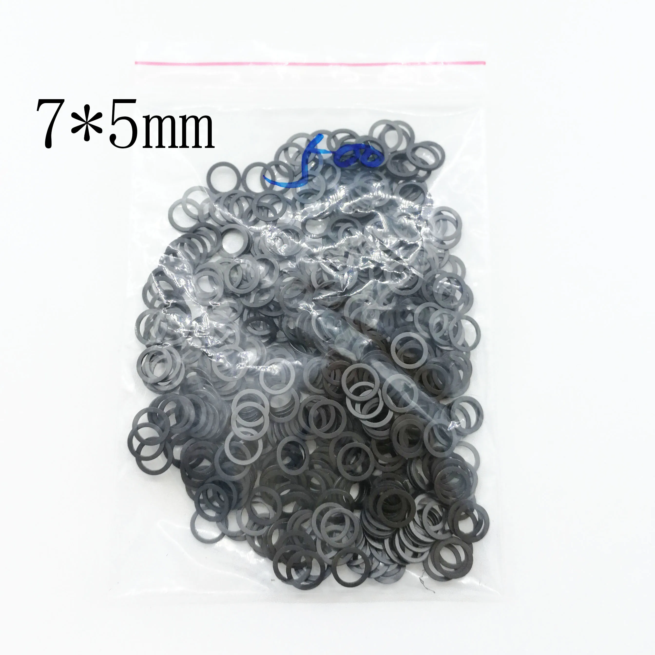 
6*4mm 7*4mm 7*5mm pet hair Scissors parts black pvc washers 