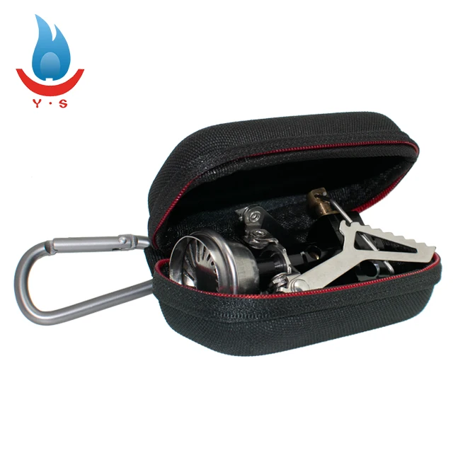 
Camping Backpacking Folding Gas Burner Titanium Mini Pocket Stove Camping Titanium Stove 