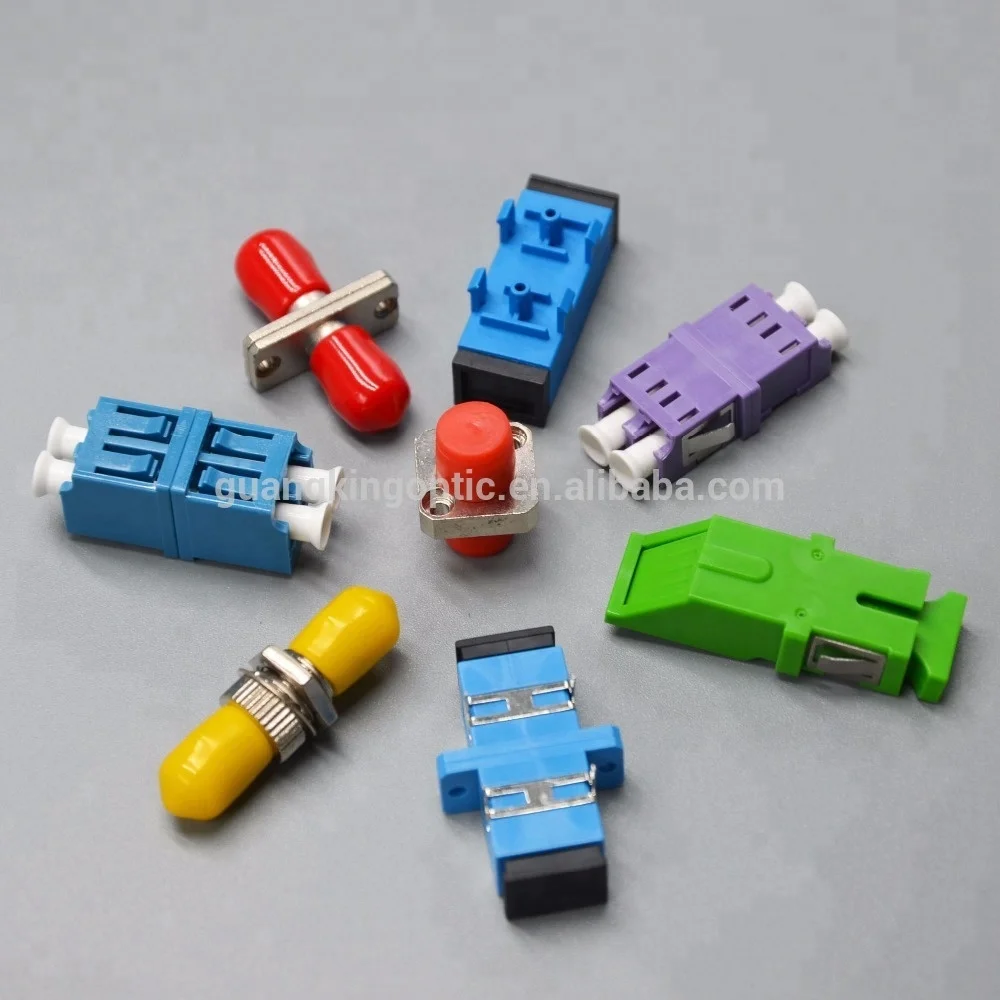 FC, ST, LC, SC upc apc simplex duplex flange coupling fiber optic adapter
