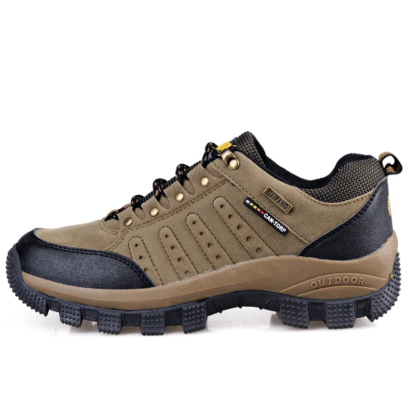 Jinjiang factory new desgin waterproof outdoor hiking shoes for men
