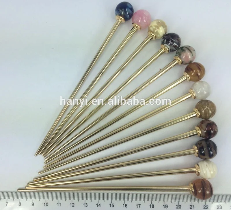 
plastic hair stick with cellulose acetate fashion hair stick 