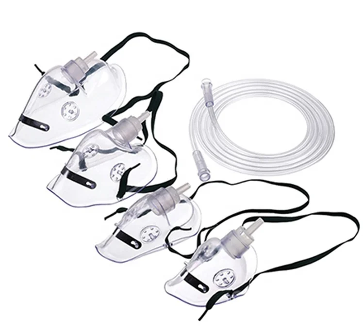 Горячая Распродажа, Одобрено CE и ISO, одноразовое медицинское использование, ПВХ, фабрика, оптовая продажа, кислородная маска с эластичной лентой без латекса