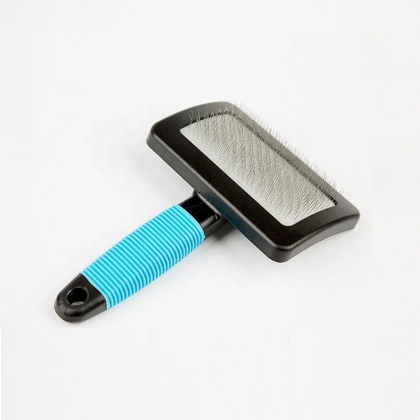 
 Силиконовая щетка с мягкой щетиной для больших собак, расческа для вычесывания домашних животных с матовым покрытием  