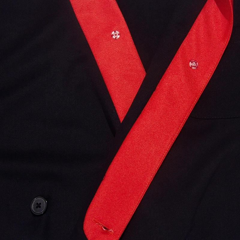 
Japanese Chef Coat Jacket Sushi for Men Restaurant Uniform 65% Polyester/35% cotton 