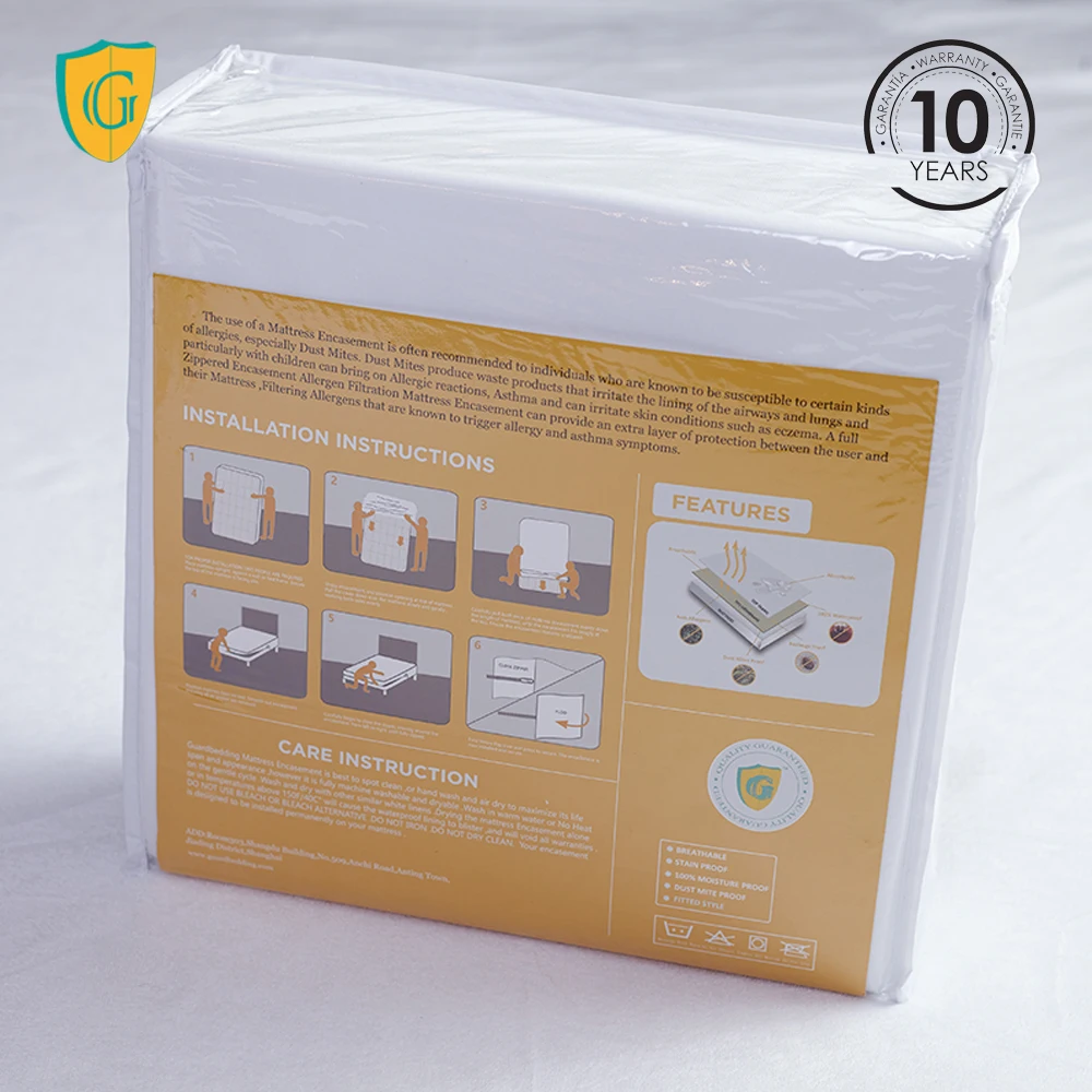 
100% Polyester high quality waterproof mattress protector 