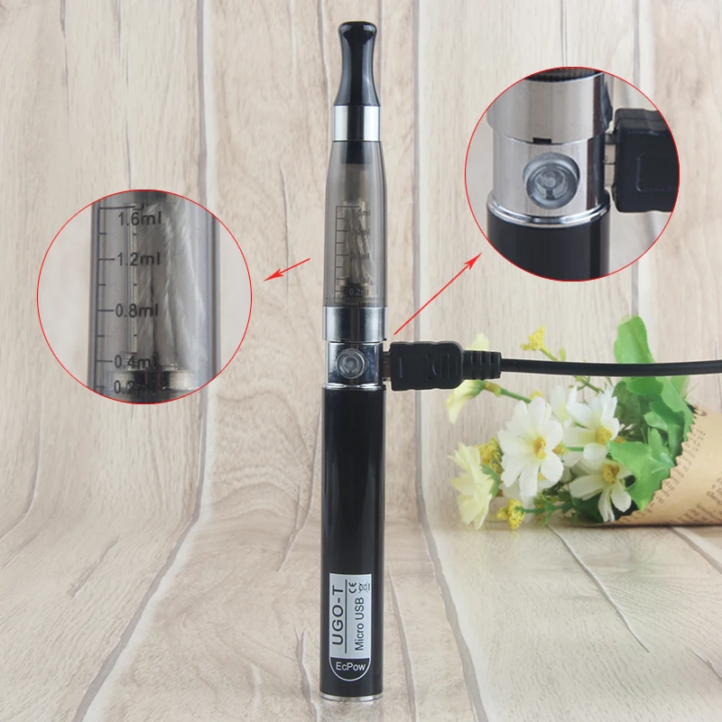 
2019 electronic cigarette Starter Kit 650mah Battery vape pen vaporizer UGO CE4 with USB Charger 