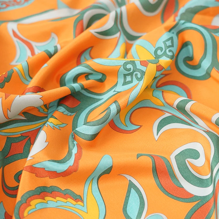 Custom 100% Pure Cotton Silk Scarf