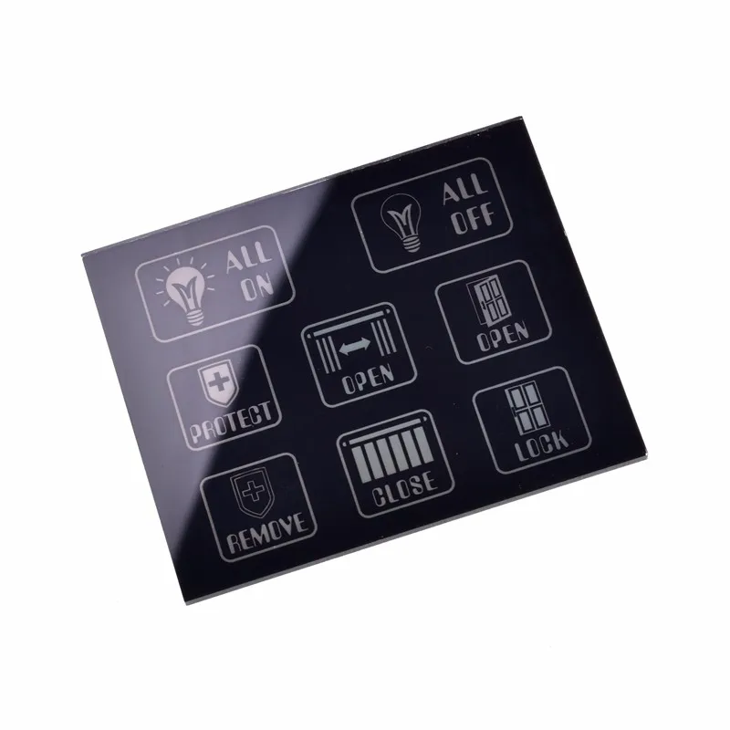 Custom design self adhesive acrylic front panel