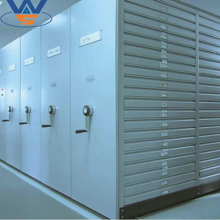 Nanjing Victory Factory Mobile Racking System Manual Mass Office Compact File Shelf