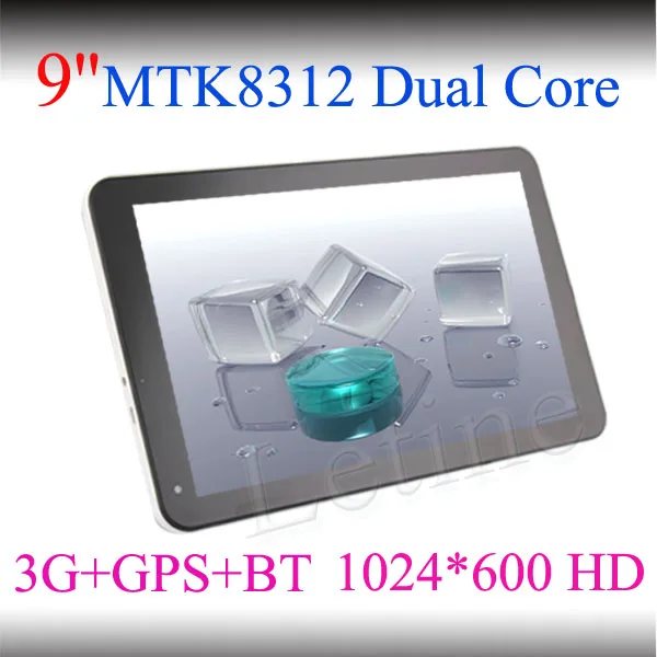 9 дюймовый планшет пк планшетного пк mtk8312 двухъядерный android, полимер 4500 мач, двойная камера 3g+gps+bt