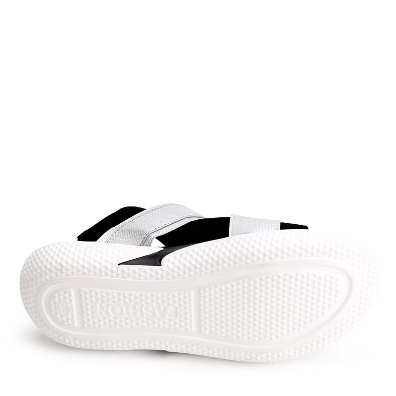 Летние женские сандалии на толстом каблуке, удобные повседневные женские сандалии-желе на плоской подошве