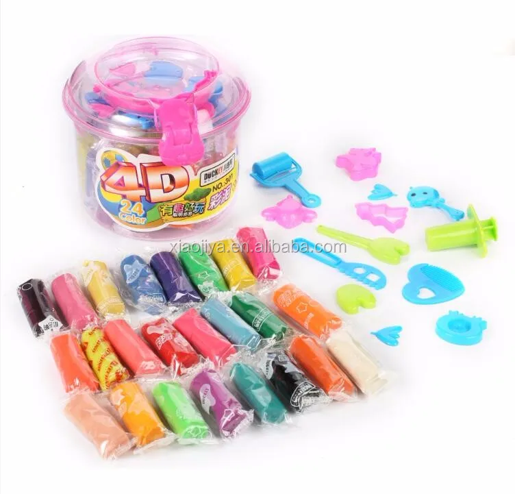 Hot Sell Magnetic Modeling Dough for Kids Stationery Toys China 24 Colors Plastilina