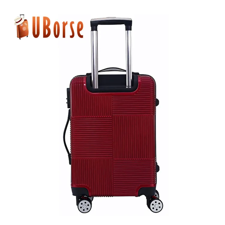 
20' 24' 28' suitcase , luxury leisure striped trolley luggage , ABS baggage , PC koffer , hard shell valise 