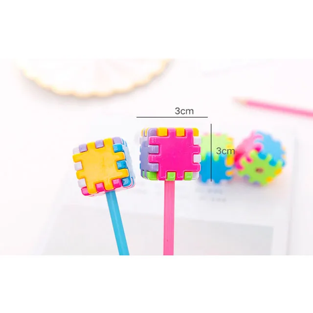 
Cartoon cube small pencil sharpener students pencil sharpener stationery 