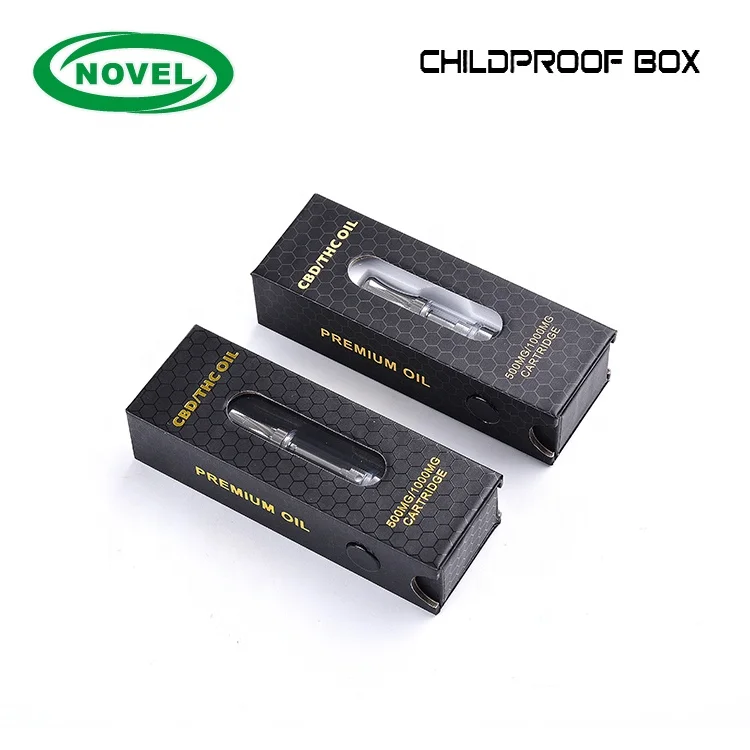 0,5 мл 1 мл детская устойчивая коробка для масляных ручек cbd, картридж для вейпа