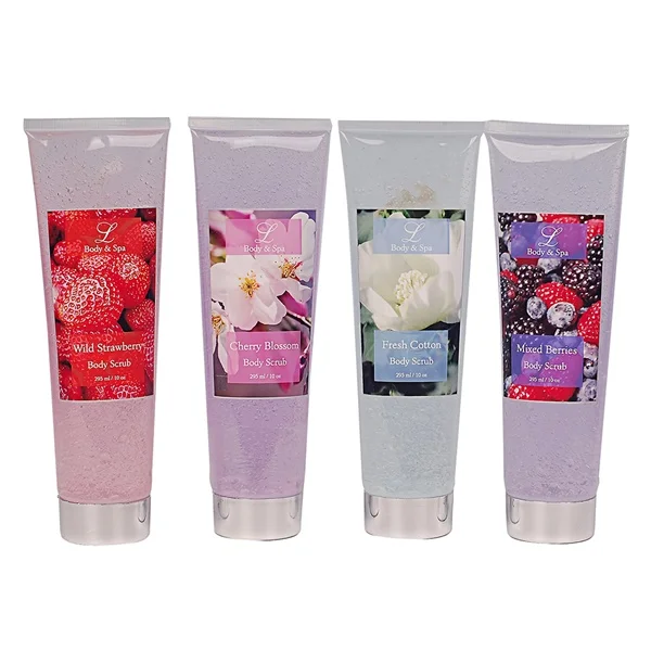 Factory wholesale private label  female whitening exfoliator honey spa body scrub custom logo