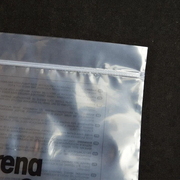 printed clear plastic polyethylene custom polythene polypropylene poly bag packaging for clothes