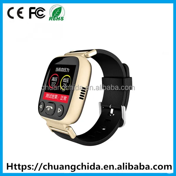 Старые люди, WAP/GPRS/GPS/SOS GSM мобильный телефон часы для пожилых людей измерения артериального давления