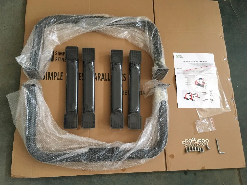 Wellshow Sport push-up Stand Parallettes 12x24 дюйма Нескользящая со встроенной ручкой