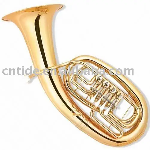 China student grade gold lacquer 4-key B flat gold lacquer Euphonium