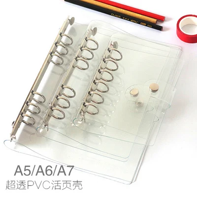 chinese wholesale stationery products supplies a7 pocket size metal 6 ring binder mechanism
