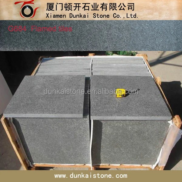 
flamed paving stone type black basalt stones for sale 