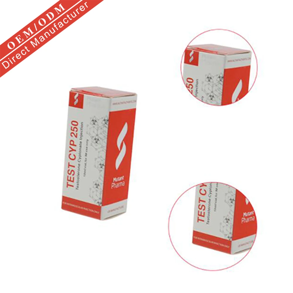 
Cheaper 10ml injection medicine paper boxes vial packaging box 