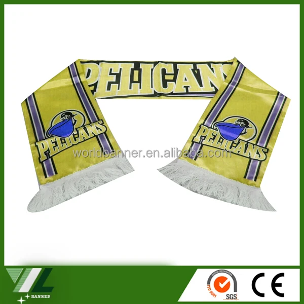 Football custom fan scarf custom football team fans scarves