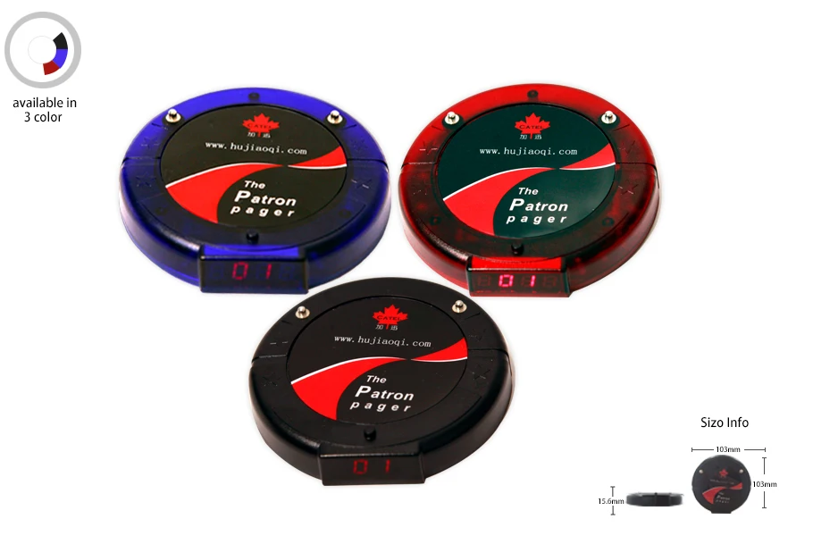 wireless fast food call equipment queue coaster pager/paging system  for restaurant