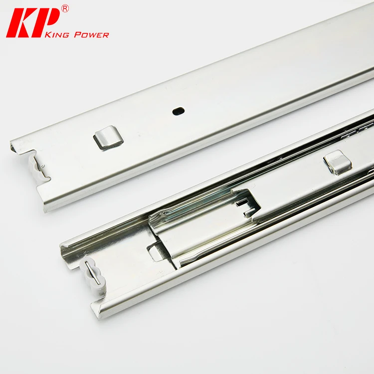 1045-G High quality ball bearing full extension telescopic bayonet  clip drawer slide