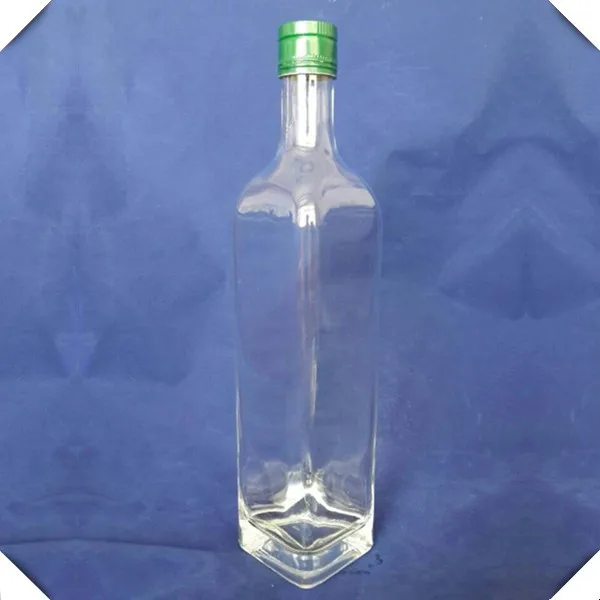 Super Flint Top Grade Gin Vodka 750ml Square Glass Bottle