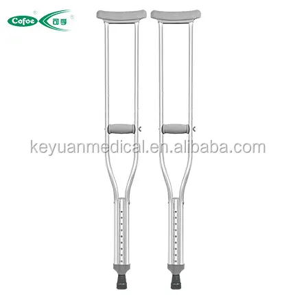 Medical Adjustable Aluminium Telescopic Walking Axillary Crutch