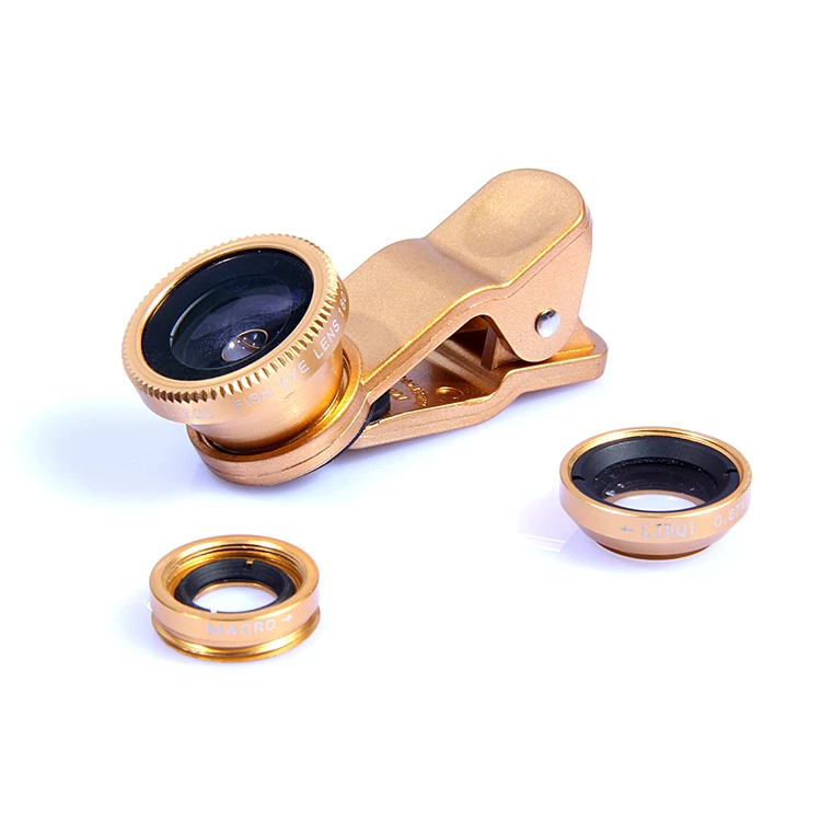  Универсальный зажим объектив для мобильного телефона 3 в 1 Iphone Fisheye