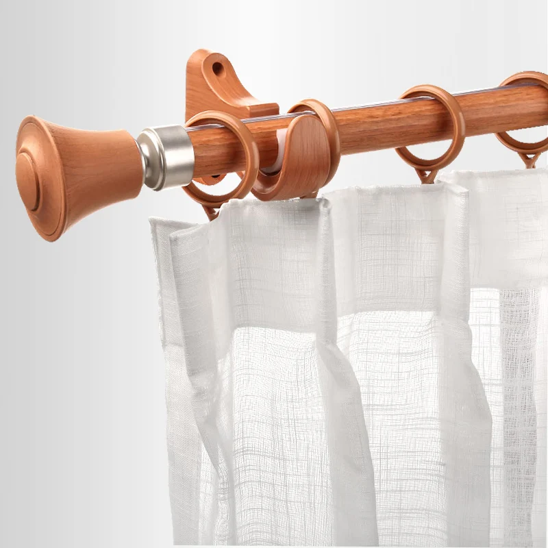 Design Aluminum Alloy curtain wooden curtain rod