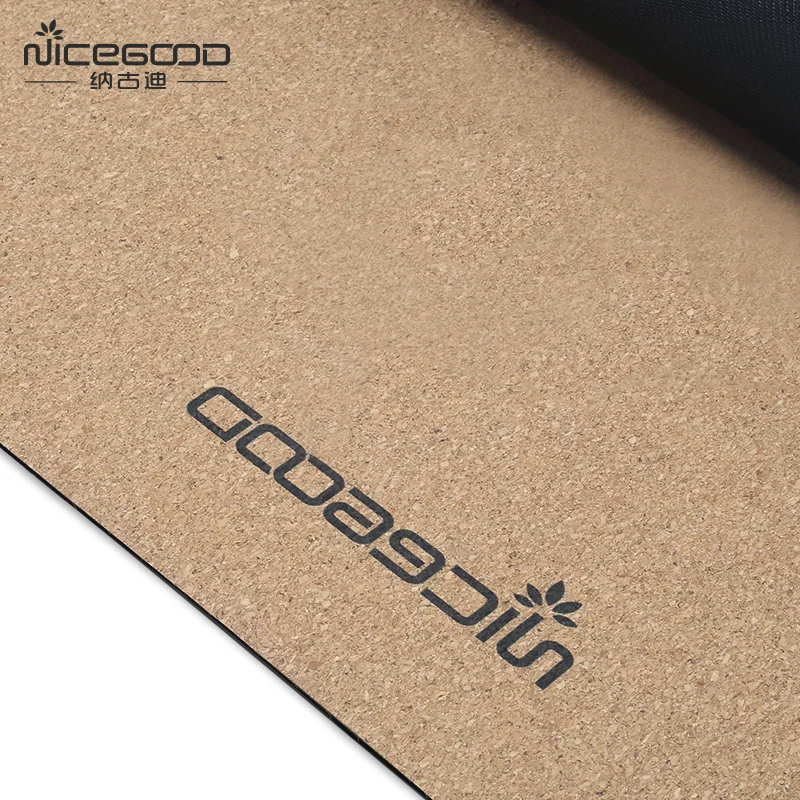 OEM Service Natural Rubber Back Eco Cork Yoga Mat For Exerciser Yoga Mat Non slip Eco Friendly