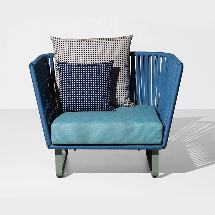 High Quality Leisure Lounge Furniture Waterproof Set Garden Modern Sectional Aluminum All Weather Outdoor Sofa