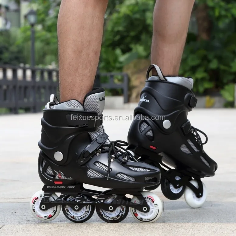
single row roller skates PU wheels shoes for adults kids 