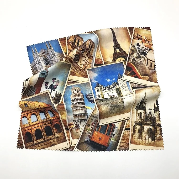 Hot Digital Printing Full Color Custom Microfiber Lens Cleaning Cloth For Cleaning Glasses