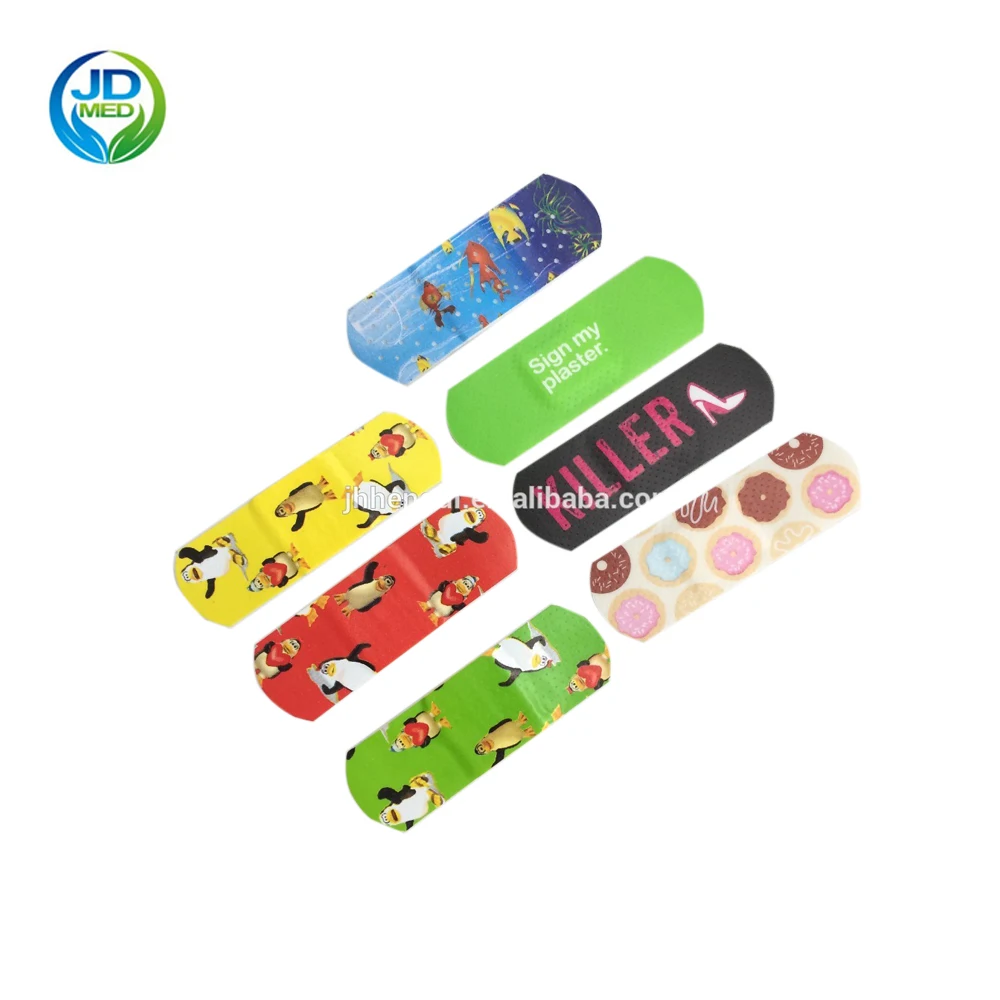 Direct factory of cartoon designs kid customized printed bandaid wound plaster bandage