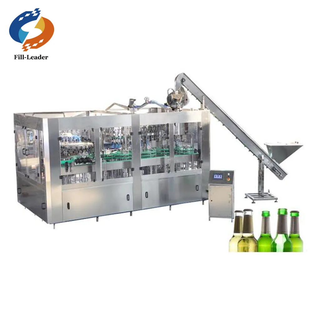 
Glass Bottle Beer Washing Filling Crown Capping Machine 